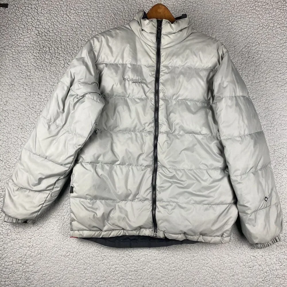 Vintage Columbia Youth Down Puffer Reversible Coat Jacket Ski XL 18-20‎